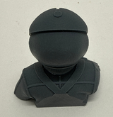 Jet Pilot - 3D Printed Head and Shoulders with Helmet and Oxygen Mask