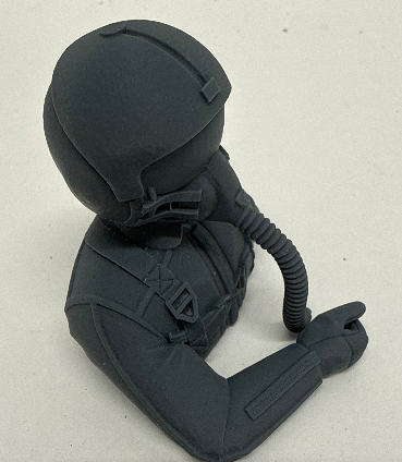 Jet Pilot - 3D Printed Head and Shoulders with Helmet and Oxygen Mask