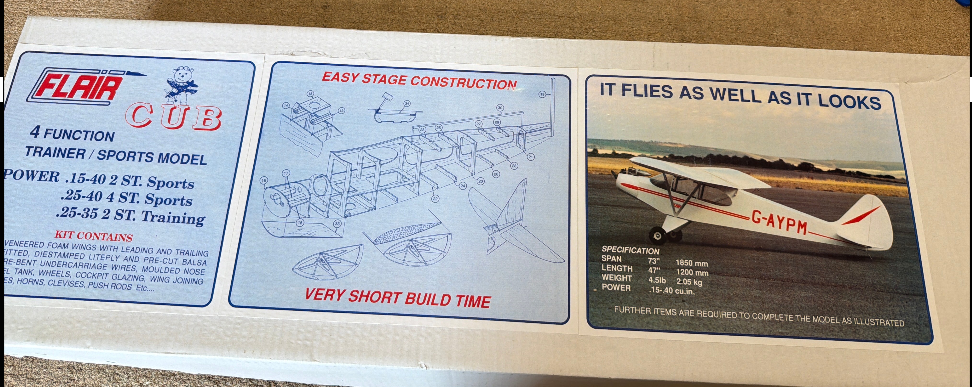 Flair CUB 4Ch Foam Wing Kit Semi-Scale 73 inch 1850mm FL1036