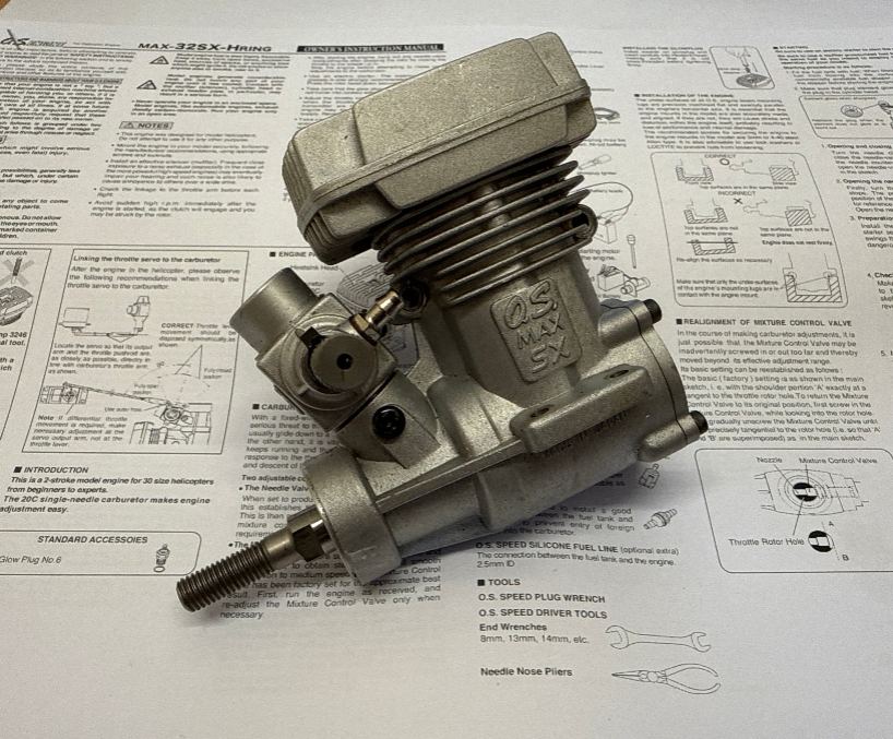 OS 32SX Heli Engine - SECOND HAND (Box 62)
