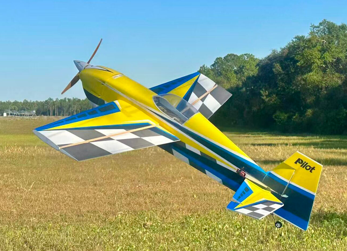 Pilot-RC Edge 540 39in Wingspan (Yellow/Blue/White - 02)