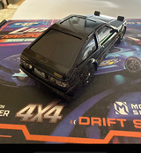E-ZEE RC 1/43 LIGHTING TRUENO 4WD DRIFT CAR WITH GYRO - BLACK