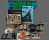 Futaba M Series Transmitter & M6 Receiver with 2 FD14M Servos - 27mhz - SECOND HAND - UNTESTED - UNTESTED