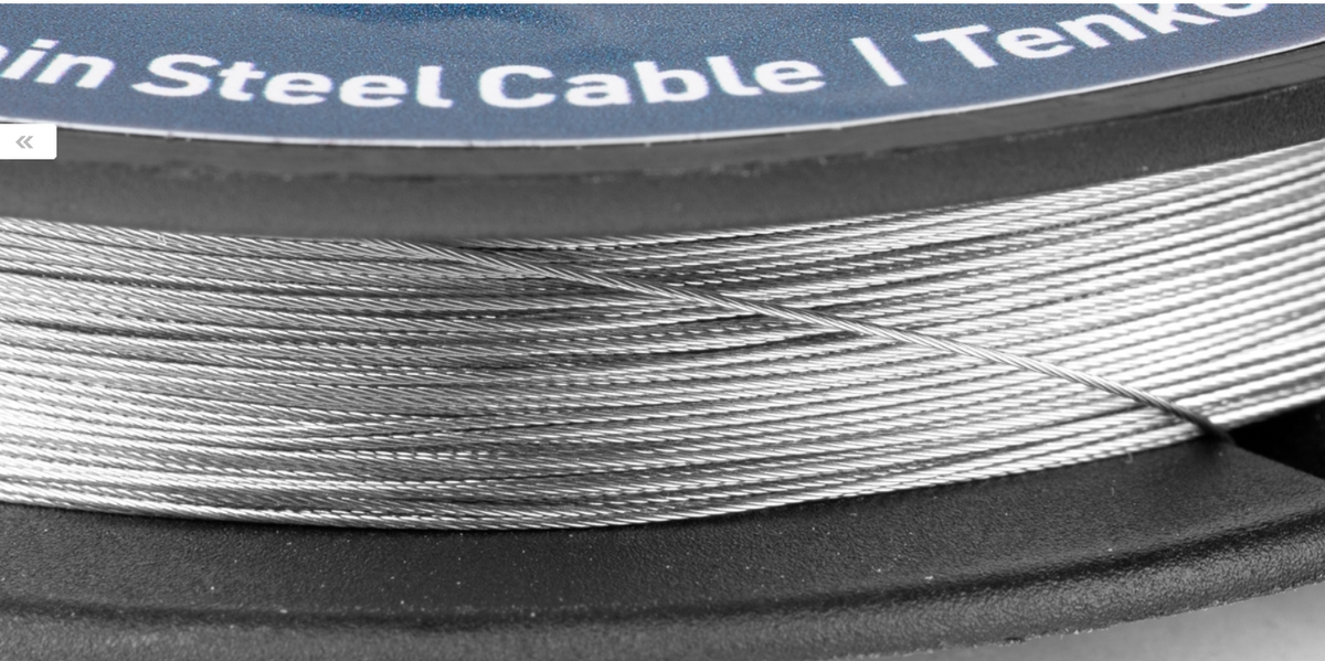 Kavan Thin Steel Cable for Control Line .3mm - 50m reel