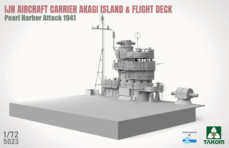 Takom 1/72 IJN Aircraft Carrier Akagi Island & Flight Deck (Pearl Harbor Attack 1941)