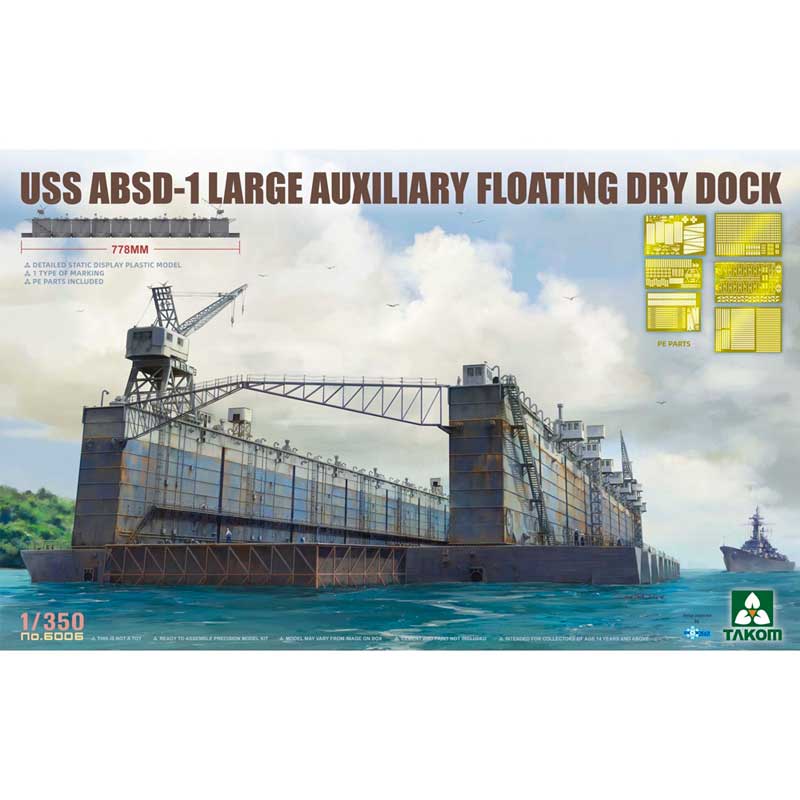 Takom 1/350 USS ABSD-1 Large Auxiliary Floating Dry Dock Kit