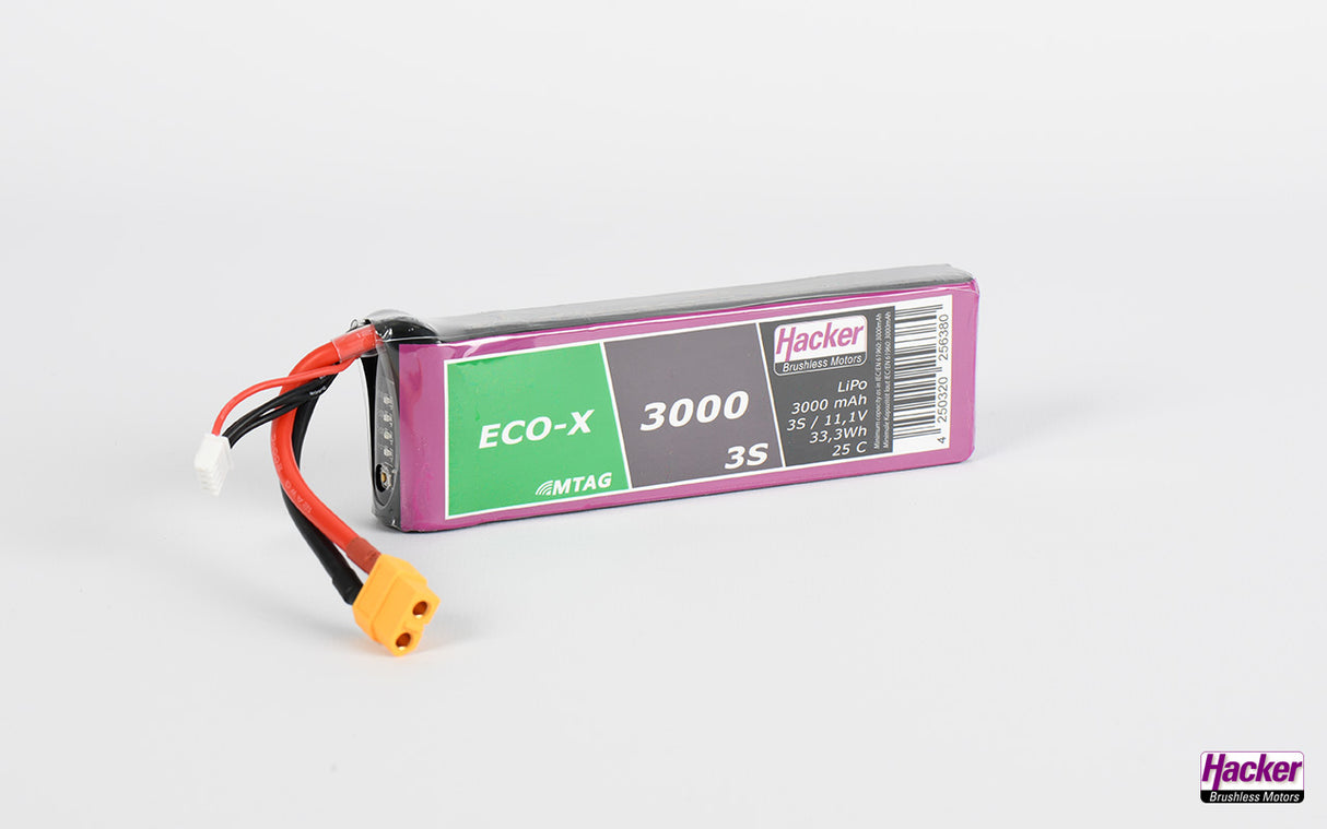 Hacker TopFuel LiPo ECO-X 3000-3S MTAG 93000331 second hand