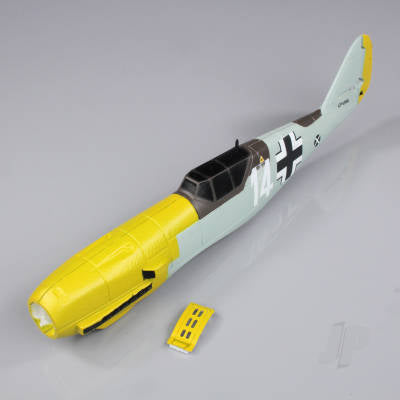 Top RC Fuselage (BF-109)-Yellow/Duck Egg Blue TOP096001