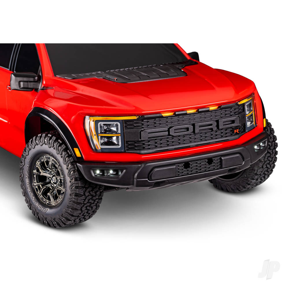 Traxxas Ford Raptor R 1:10 Pro Scale 4WD Brushless Electric Replica Truck - Red (+ TQi 2-ch/TSM/VXL-3S/Velineon 3500kV )