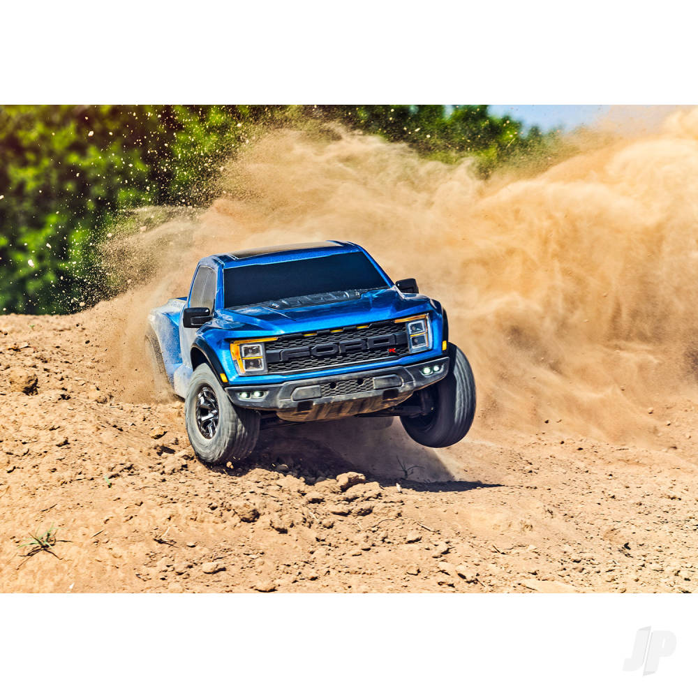 Traxxas Ford Raptor R 1:10 Pro Scale 4WD Brushless Electric Replica Truck - Blue (+ TQi 2-ch/TSM/VXL-3S/Velineon 3500kV )