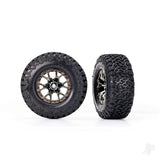Tyres & wheels assembled glued (Ford Raptor R black chrome wheels BFGoodrich All-Terrain T/A KO2 Tyres foam inserts) (2) (2WD front)