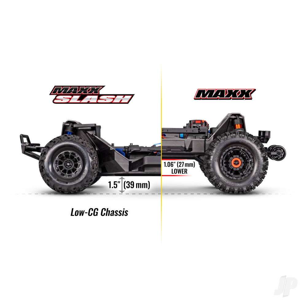 Traxxas Maxx Slash 1:8 6S 4WD Short Course Truck - FD Blue (+TQI 2-ch Link/VXL-6S/Velineon 2000kV/ TSM) FD