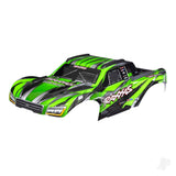 Body Maxx Slash green (painted)/ decal sheet (assembled with body support body plastics & latches for clipless mounting)