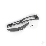Chassis brace front 6061-T6 aluminium (gray-anodised/ 2.5x6mm CCS (with threadlock) (2)