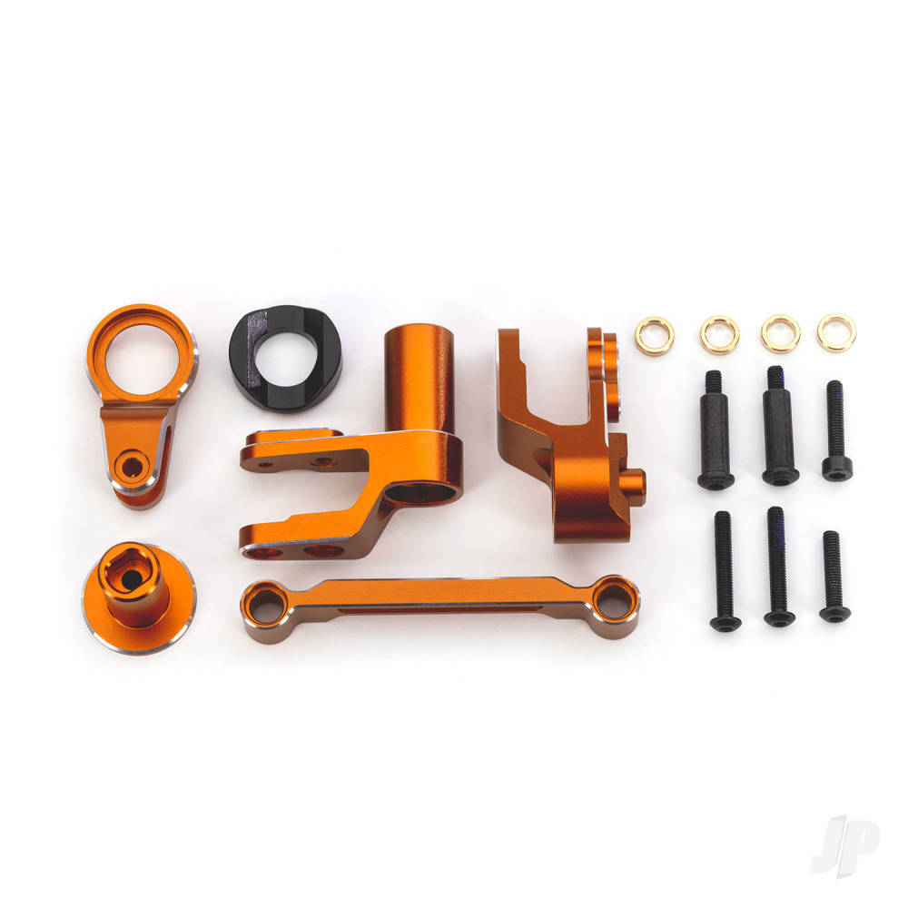 Steering bellcranks drag link (Orange-anodised 6061-T6 aluminium)
