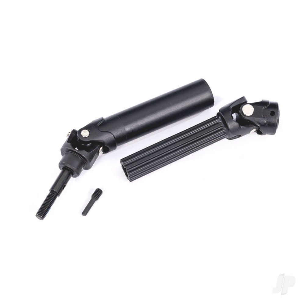 Driveshaft assembly front or rear Maxx Duty steel core (left or right) (1) (fully assembled ready to install)/ screw pin (1)