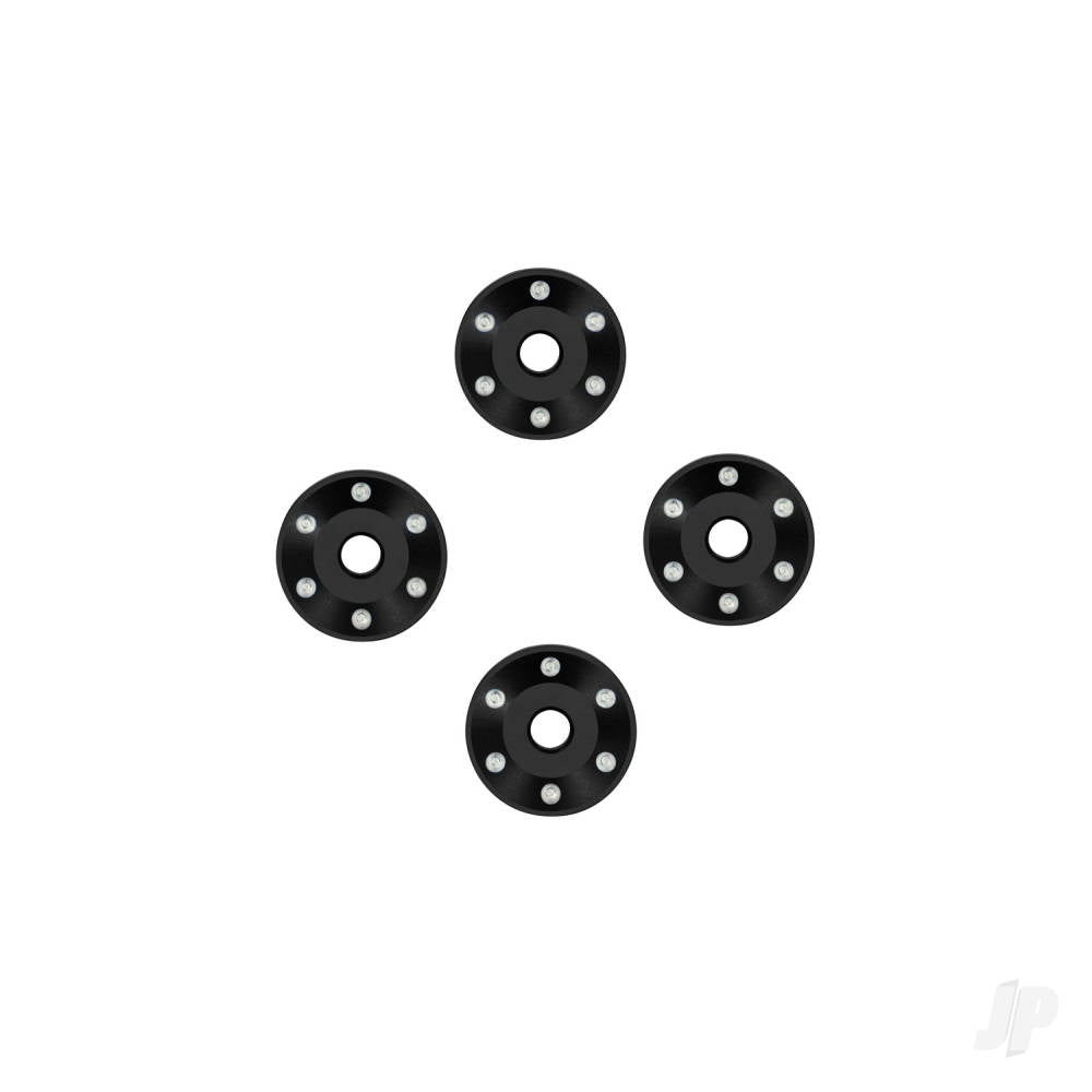 Wheel washers machined aluminium black (4)