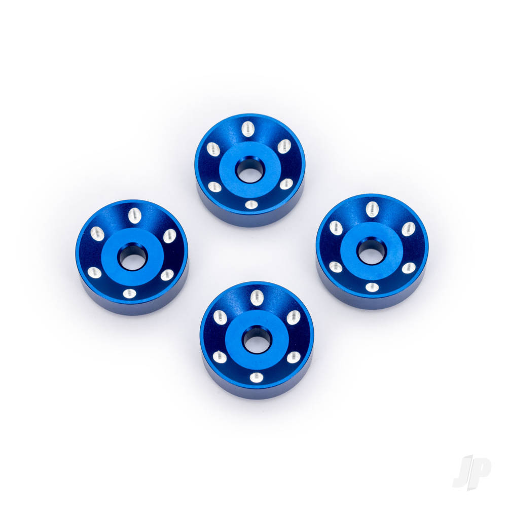 Wheel washers machined aluminium blue (4)