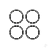 Beadlock rings grey (machined aluminium) (4)