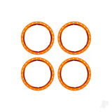 Beadlock rings orange (machined aluminium) (4)