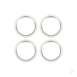 Beadlock rings silver (machined aluminium) (4)