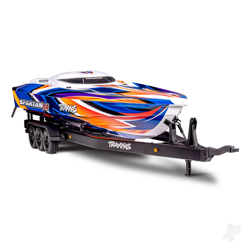 TRAXXAS Spartan SR VXL 1:10 36in Electric Brushless Race Boat - Red (+ TQi 2-ch/TSM/VXL-6s marine Velineon 540XL Self Righting) (Copy) (Copy)