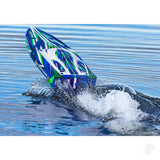 TRAXXAS Spartan SR VXL 1:10 36in Electric Brushless Race Boat - Green (+ TQi 2-ch/TSM/VXL-6s marine Velineon 540XL Self Righting)