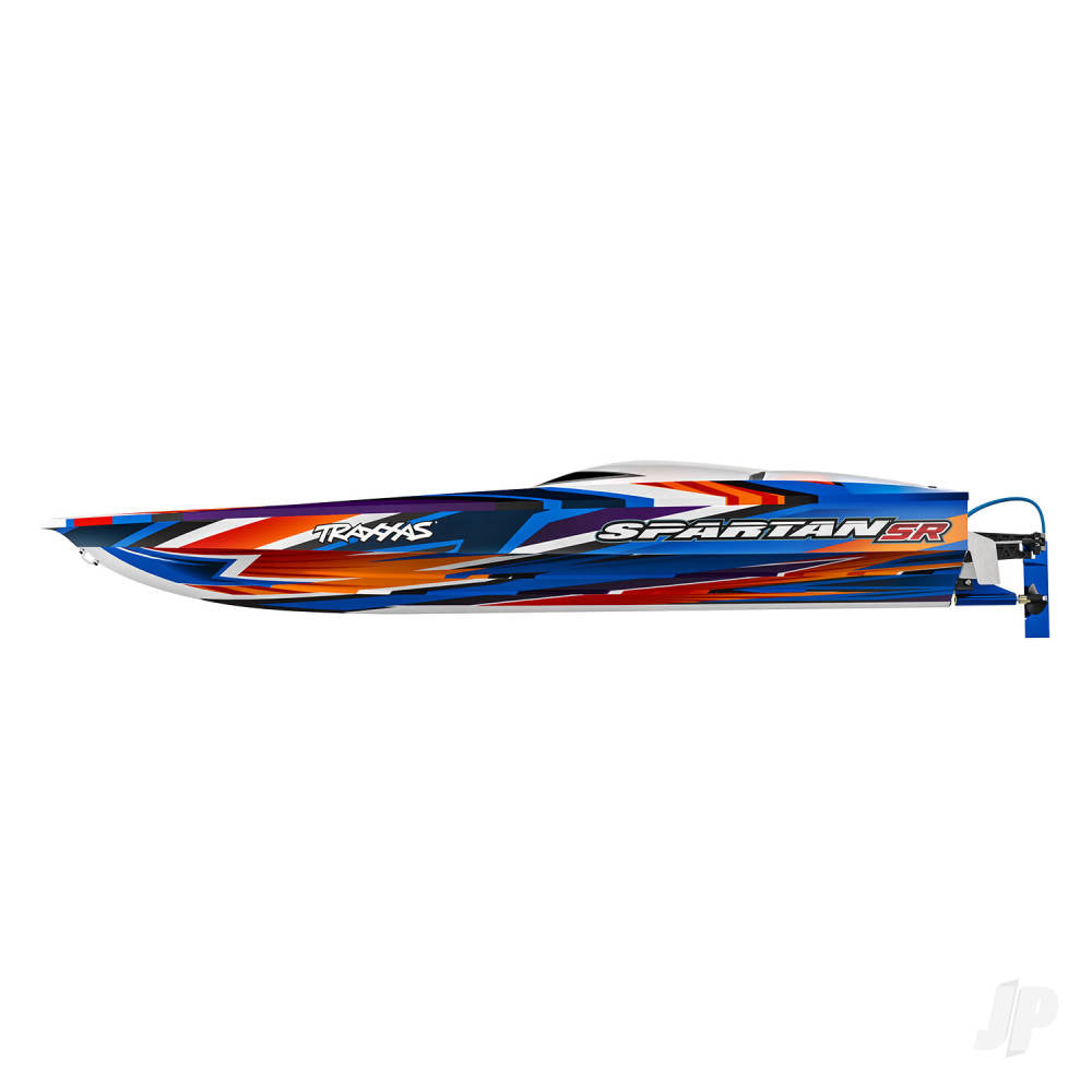 TRAXXAS Spartan SR VXL 1:10 36in Electric Brushless Race Boat - Orange (+ TQi 2-ch/TSM/VXL-6s marine Velineon 540XL Self Righting) (Copy)