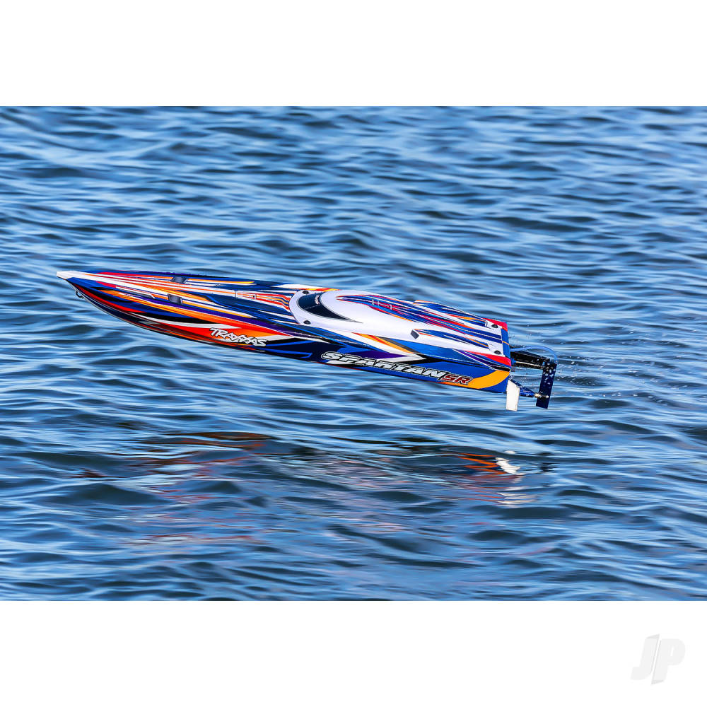 TRAXXAS Spartan SR VXL 1:10 36in Electric Brushless Race Boat - Red (+ TQi 2-ch/TSM/VXL-6s marine Velineon 540XL Self Righting) (Copy) (Copy)