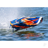 TRAXXAS Spartan SR VXL 1:10 36in Electric Brushless Race Boat - Orange (+ TQi 2-ch/TSM/VXL-6s marine Velineon 540XL Self Righting) (Copy)