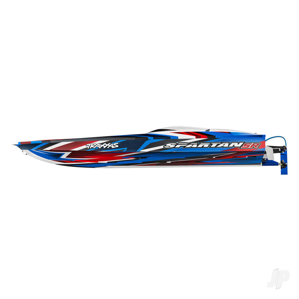 TRAXXAS Spartan SR VXL 1:10 36in Electric Brushless Race Boat - Red (+ TQi 2-ch/TSM/VXL-6s marine Velineon 540XL Self Righting) (Copy) (Copy)