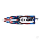 TRAXXAS Spartan SR VXL 1:10 36in Electric Brushless Race Boat - Red (+ TQi 2-ch/TSM/VXL-6s marine Velineon 540XL Self Righting) (Copy) (Copy)