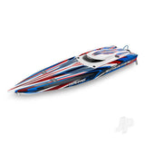 TRAXXAS Spartan SR VXL 1:10 36in Electric Brushless Race Boat - Red (+ TQi 2-ch/TSM/VXL-6s marine Velineon 540XL Self Righting) (Copy) (Copy)