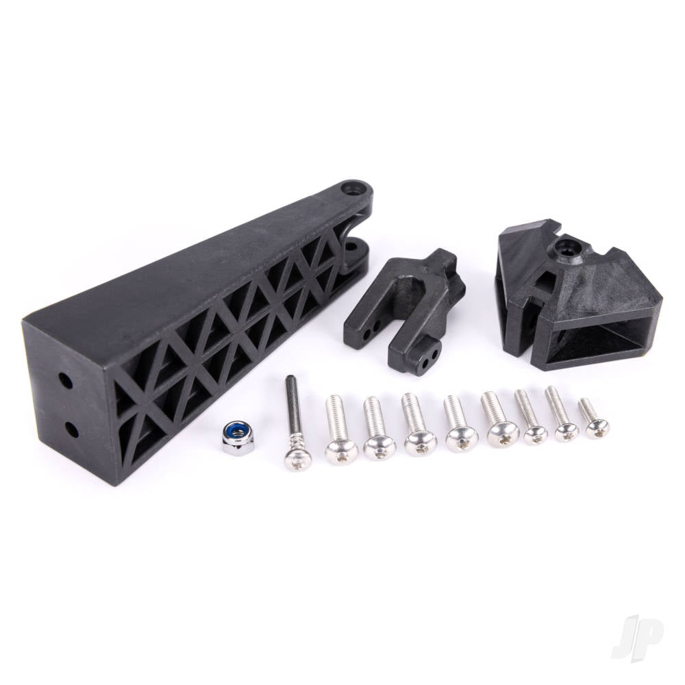 Rudder mount/ steering arm/ drive strut mount/ mounting hardware