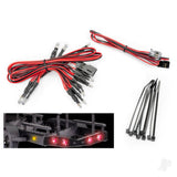 Wire harness LED lights/ zip ties (10)/ zip tie mounts (4) (fits #10350 & 10650 boat trailers)