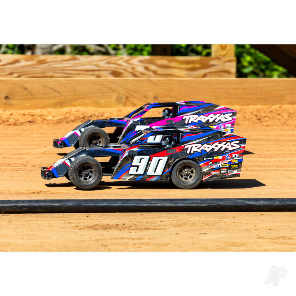 Traxxas Slash Modified 1:10 Electric 2WD Dirt Oval Racer - Pink (+ TQ 2-ch/BL-2S/3300kV)