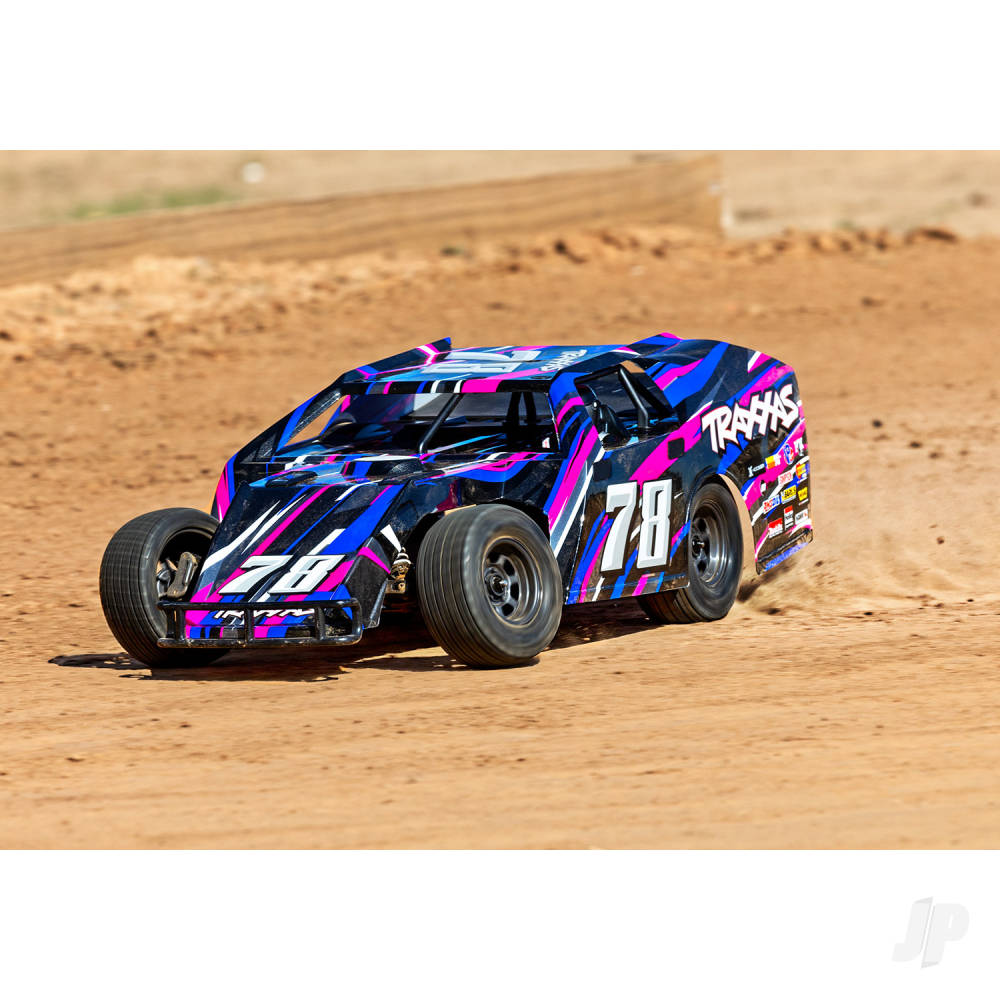 Traxxas Slash Modified 1:10 Electric 2WD Dirt Oval Racer - Pink (+ TQ 2-ch/BL-2S/3300kV)