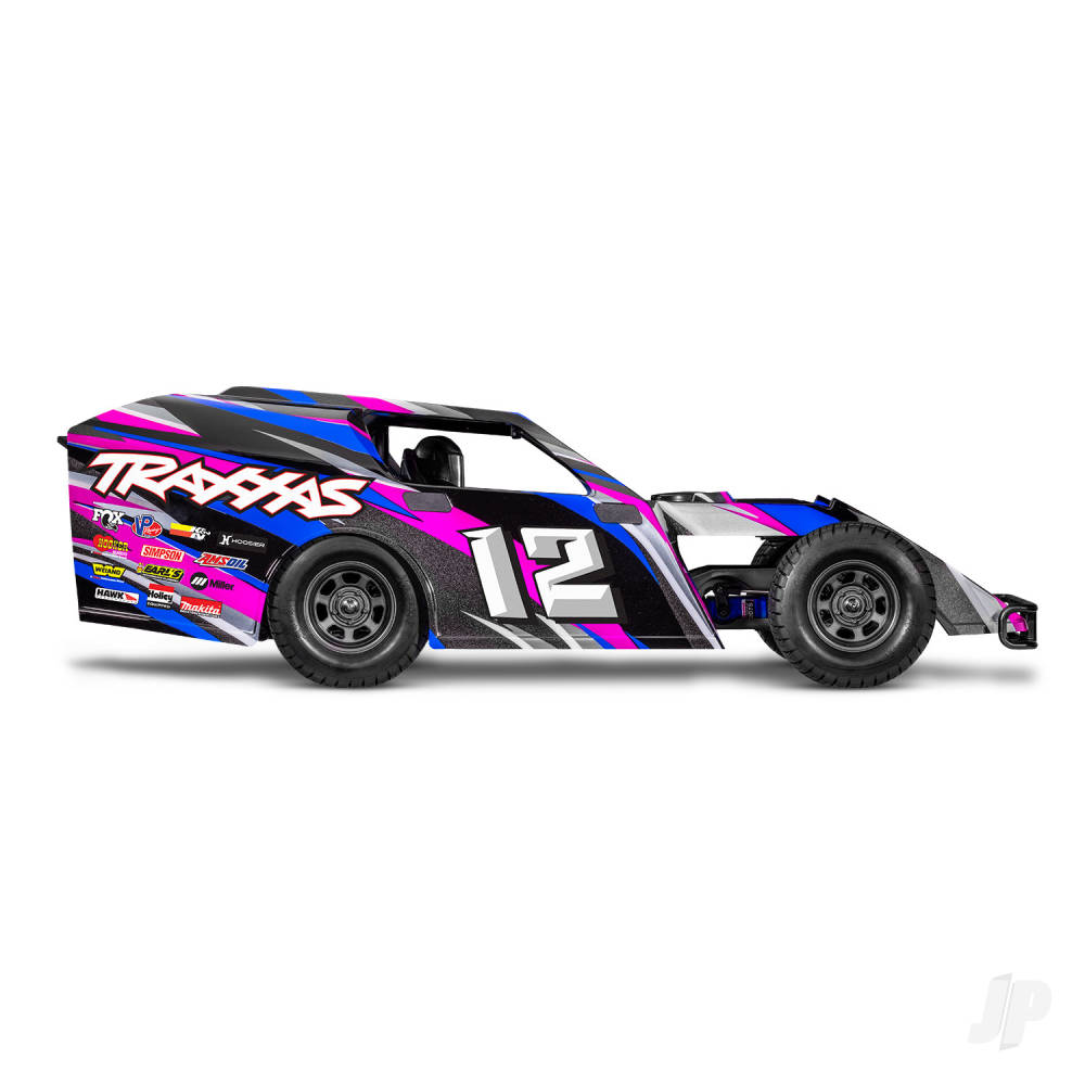 Traxxas Slash Modified 1:10 Electric 2WD Dirt Oval Racer - Pink (+ TQ 2-ch/BL-2S/3300kV)