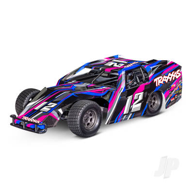 Traxxas Slash Modified 1:10 Electric 2WD Dirt Oval Racer - Pink (+ TQ 2-ch/BL-2S/3300kV)