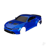 Body Ford Mustang complete (blue) (painted decals applied) (includes side mirrors spoiler grilles vents & clipless mounting)