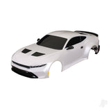 Body Ford Mustang complete (white) (painted decals applied) (includes side mirrors spoiler grilles vents & clipless mounting)