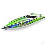 Disruptor 4S VXL 1:10 26in Electric Brushless Race Boat with Rapid Right Green (+ TQ 2-ch VXL-4s marine Velineon 540XL)