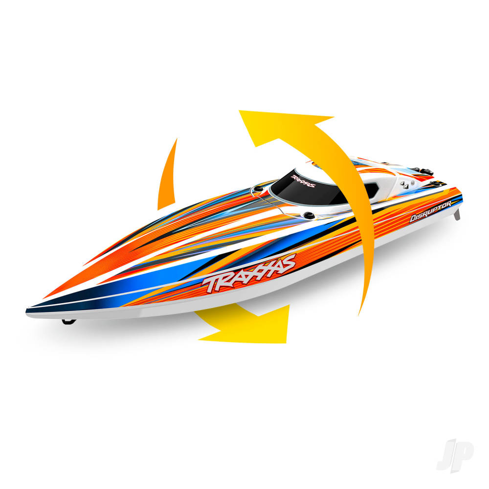 Disruptor 4S VXL 1:10 26in Electric Brushless Race Boat with Rapid Right Pink (+ TQ 2-ch VXL-4s marine Velineon 540XL)