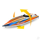 Disruptor 4S VXL 1:10 26in Electric Brushless Race Boat with Rapid Right Pink (+ TQ 2-ch VXL-4s marine Velineon 540XL)