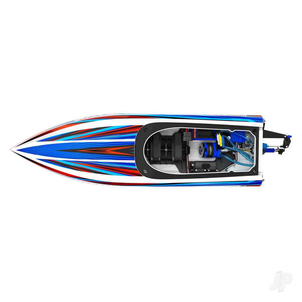 Disruptor 4S VXL 1:10 26in Electric Brushless Race Boat with Rapid Right Pink (+ TQ 2-ch VXL-4s marine Velineon 540XL)