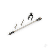 Rudder pushrod assembled/ servo horn/ 3x22mm BCS (stainless) (1)/ 3x15mm CS (stainless) (1)