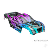 Body Mini Maxx ProGraphix (graphics are printed requires paint & final colour application) decals (includes front & rear body latches hardware) (for clipless mounting)