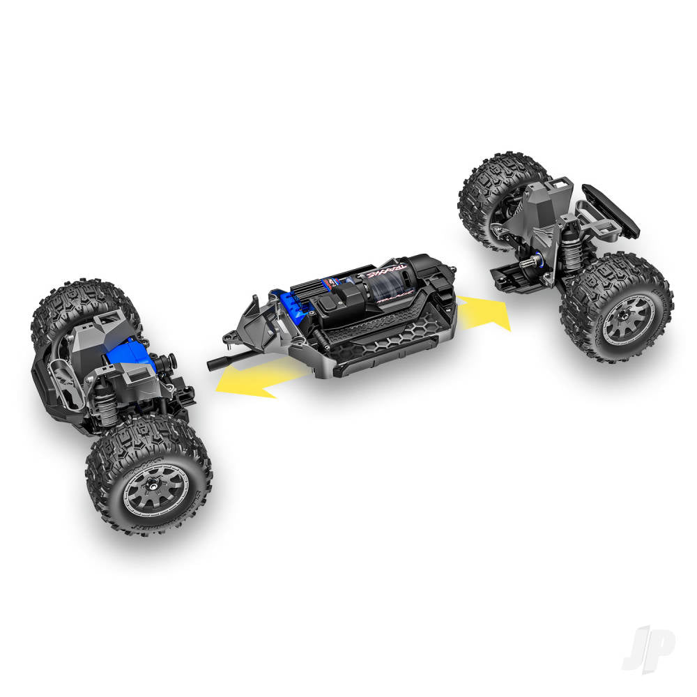 Mini Maxx BL-2S 4WD RTR Monster Truck Blue (+ TQi 2-ch BL-2s 2S LiPo USB-C Charger Clipless Body) - EX DISPLAY