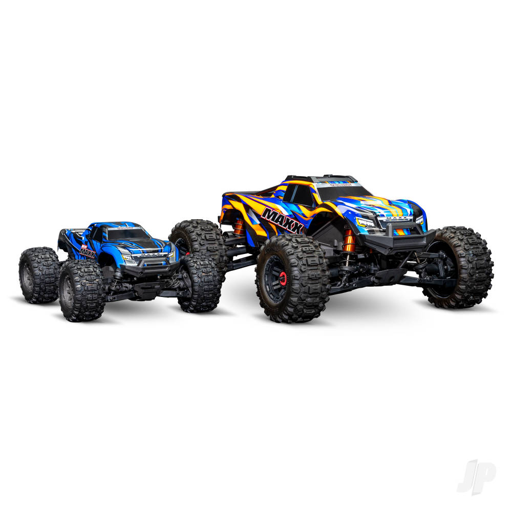 Mini Maxx BL-2S 4WD RTR Monster Truck Blue (+ TQi 2-ch BL-2s 2S LiPo USB-C Charger Clipless Body) - EX DISPLAY