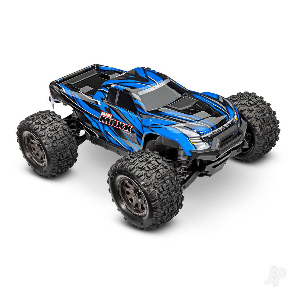 Mini Maxx BL-2S 4WD RTR Monster Truck Blue (+ TQi 2-ch BL-2s 2S LiPo USB-C Charger Clipless Body) - EX DISPLAY